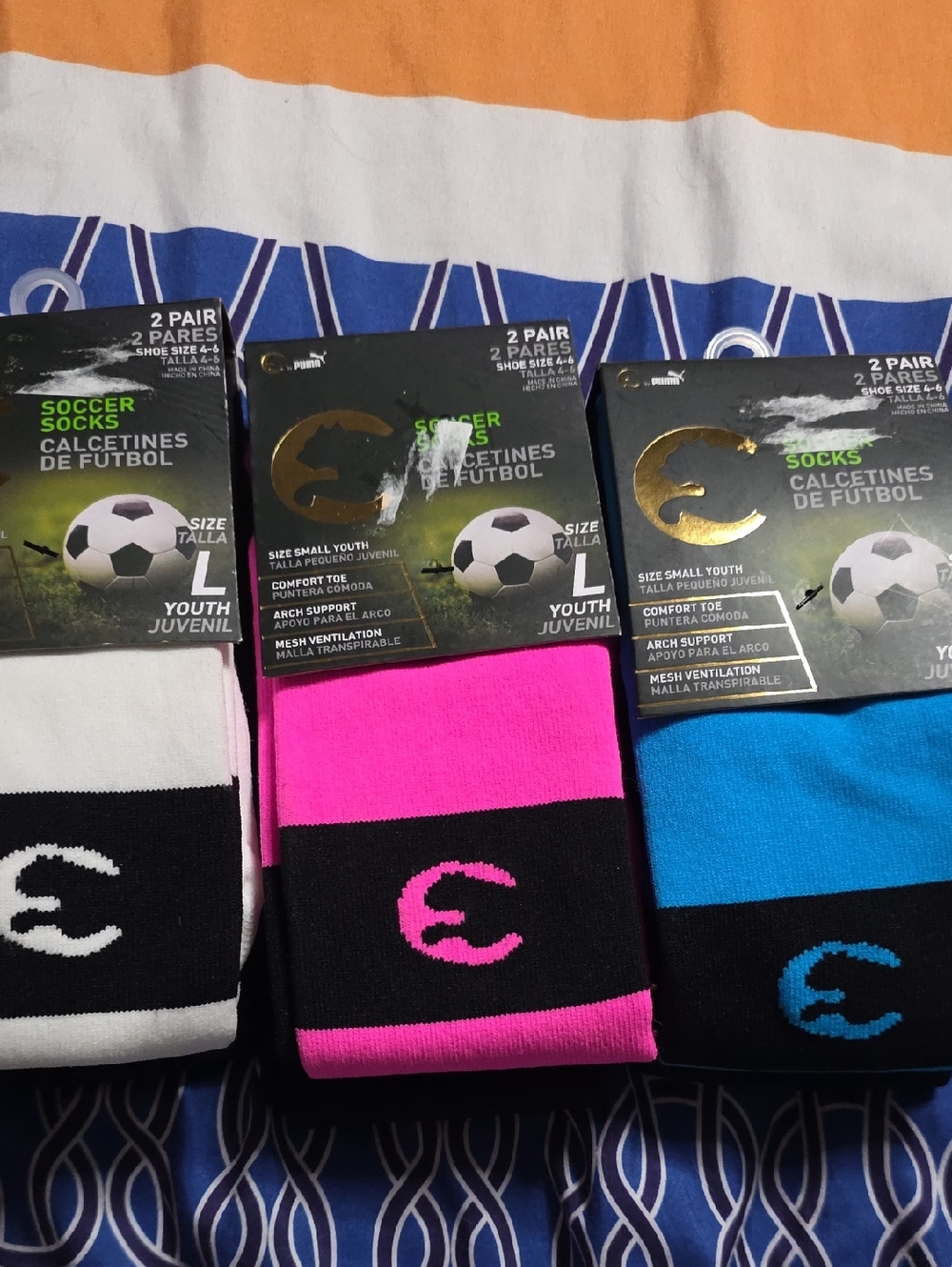 Puma Youth Soccer Socks 3 Pack